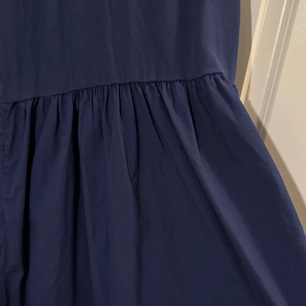 J. Crew Factory Navy Casual Dress - Picture 5 of 6
